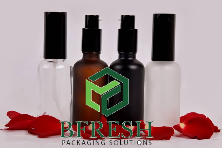 Luxury Glass Bottle with Pump