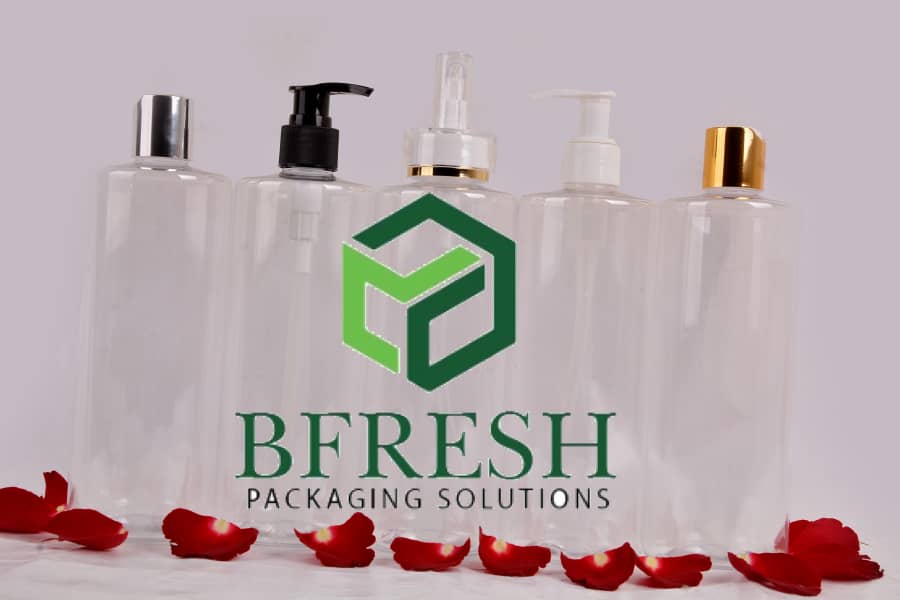 Clear PET Bottle Flat Shoulder 500ml